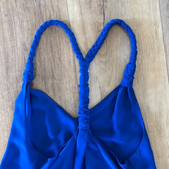 Royal Blue Braided Tank - Picture 3 of 4